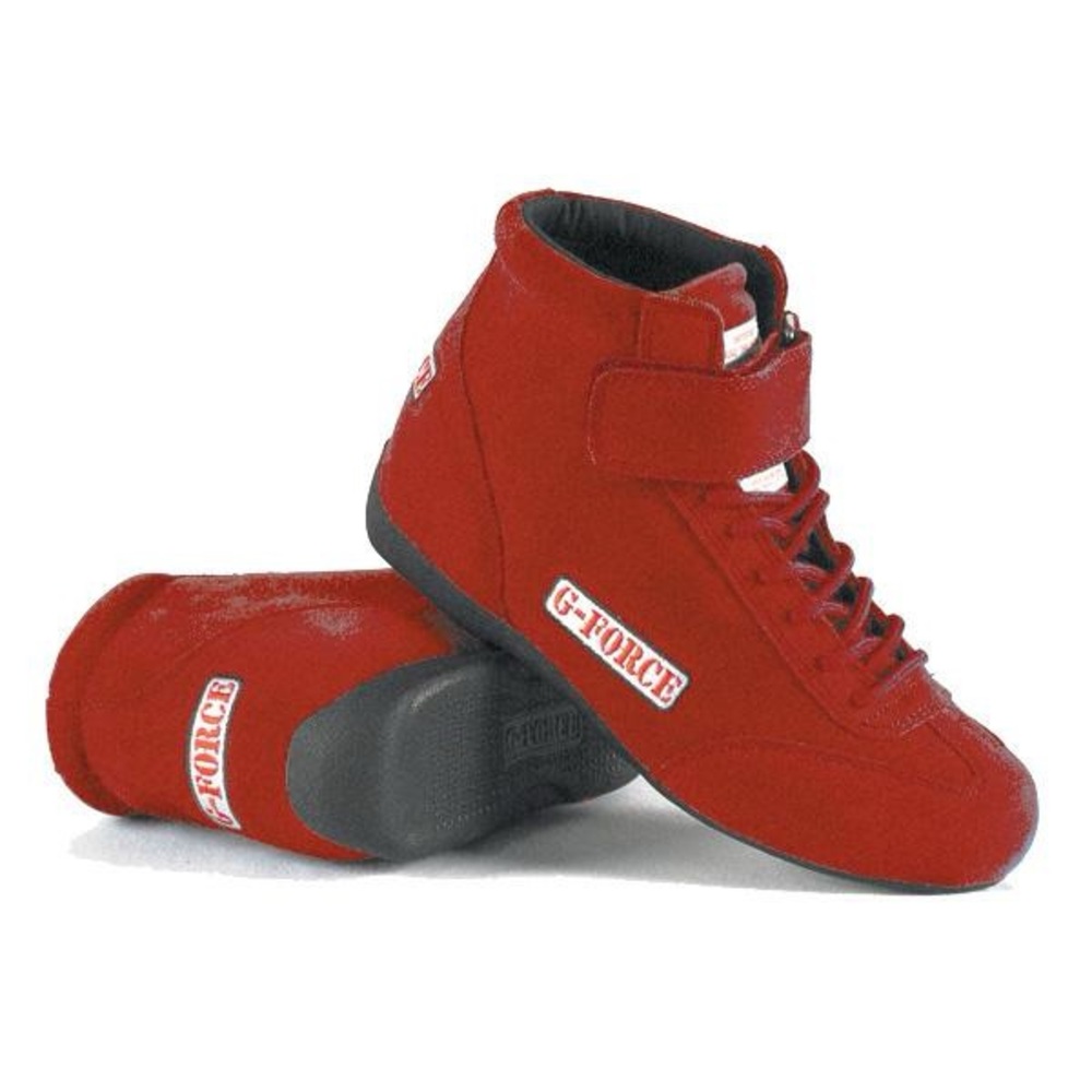 G-Force GF235 Racegrip Mid-Top Racing Shoes Red Size 6